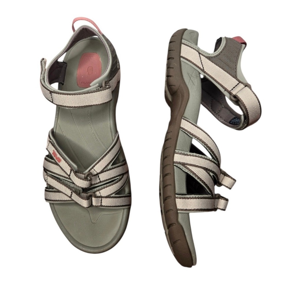 Teva Tirra Hiking Sandals W10 Simply Taupe Sport Shoc Pad Outdoor Trail Gorpcore